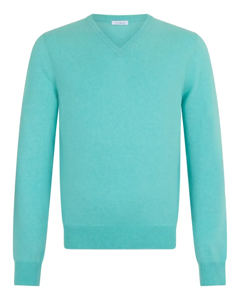 Malo V-neck sweater - Blau Blau