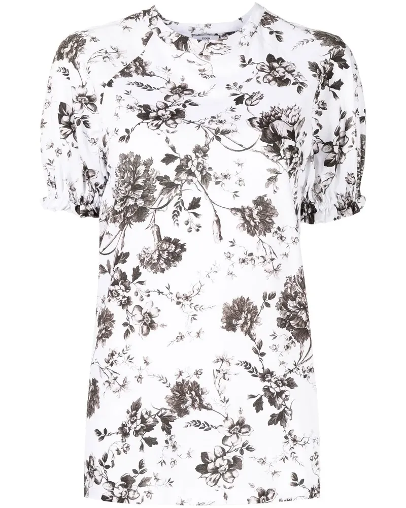 Erdem T-Shirt mit Print - Weiß Weiß
