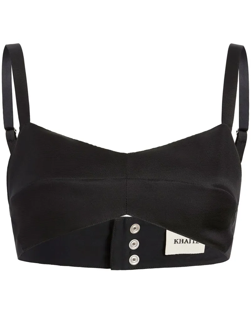 KHAITE The Knox Bralet - Schwarz Schwarz
