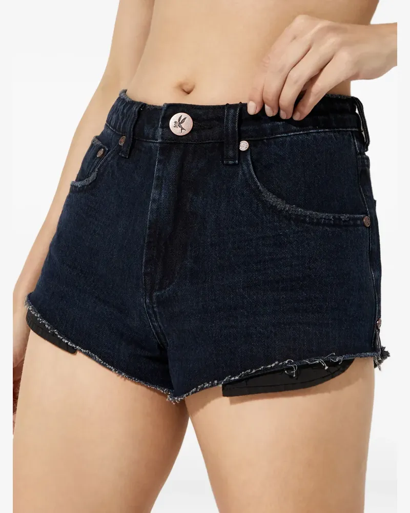 One Teaspoon The One raw-edge shorts - Schwarz Schwarz