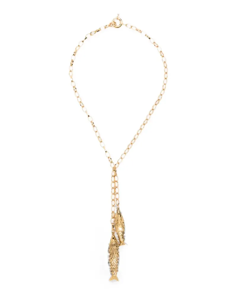 Isabel Marant River Halskette mit Fischanhänger - Gold Gold