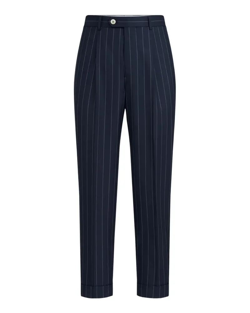 Brunello Cucinelli Gestreifte Hose - Blau Blau