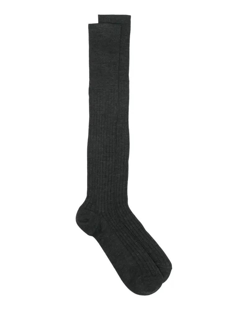 Brunello Cucinelli Socken aus geripptem Strick - Grau Grau