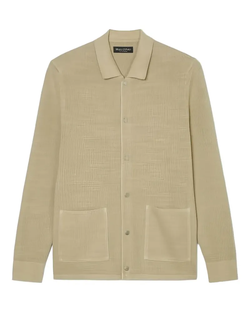 Marc O'Polo Gerippter Cardigan mit Knöpfen - Braun Braun
