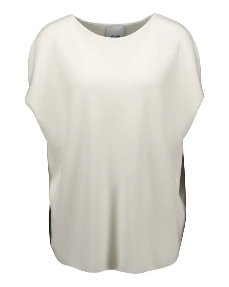 ALLUDE Oberteil mit U-Boot-Ausschnitt - Nude Nude