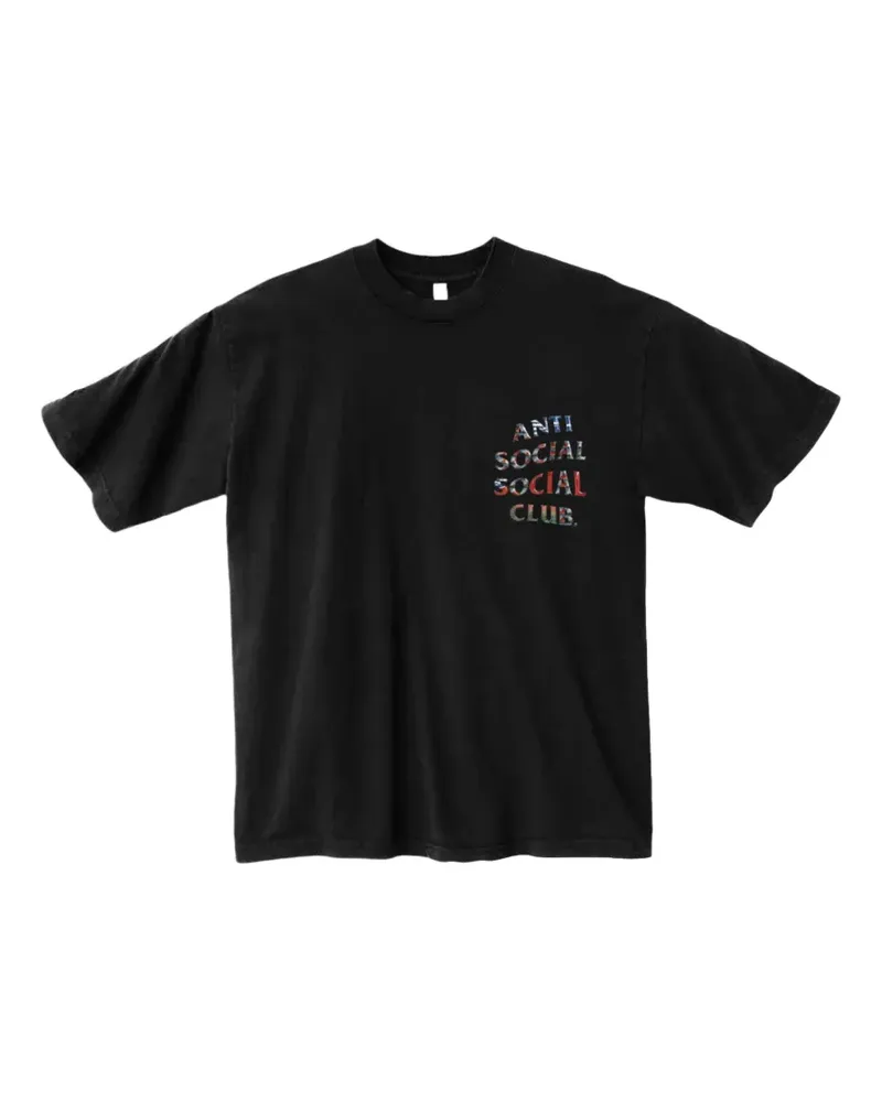 Anti Social Social Club Tonkatsu: Fine Wind, Clear Morning T-Shirt - Schwarz Schwarz