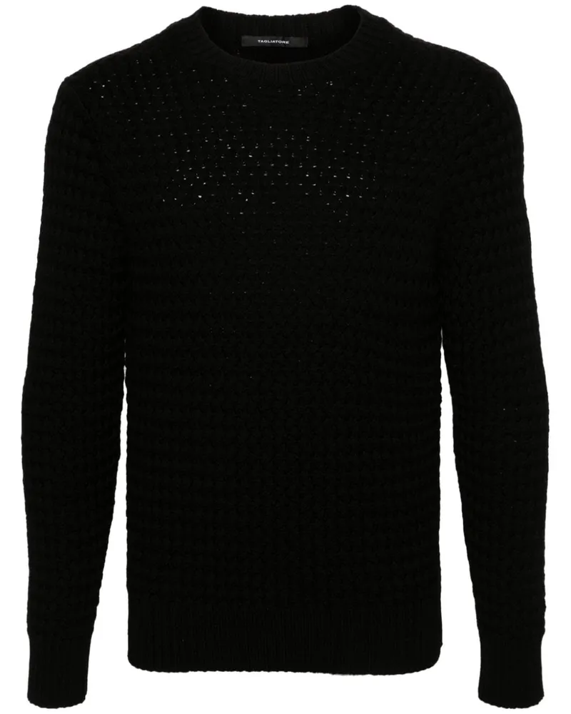 Tagliatore Gewebter Pullover - Schwarz Schwarz