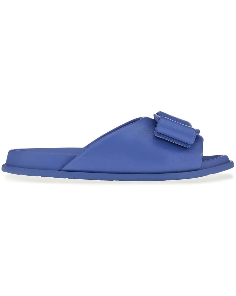 Ferragamo Viva flat slides Blau