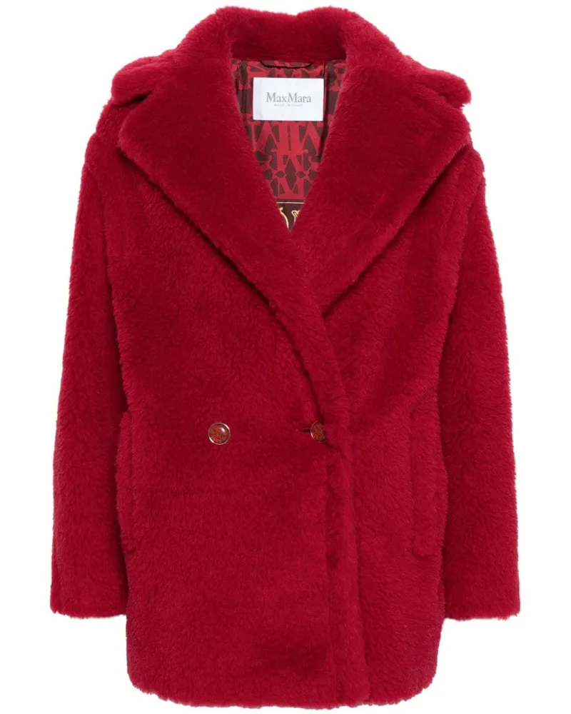 Max Mara Doppelreihiger Mantel - Rot Rot