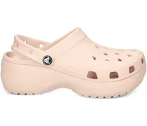 Pantoletten mit Plateau - Rosa