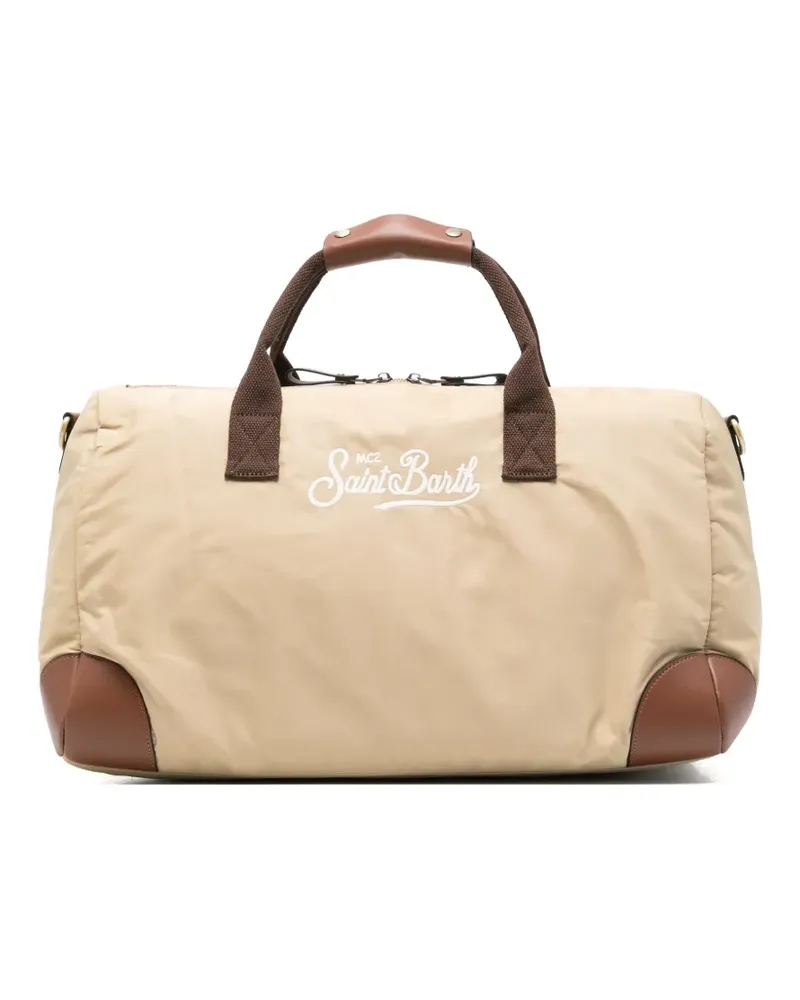 MC2 Saint Barth Daily embroidered-logo holdall - Nude Nude