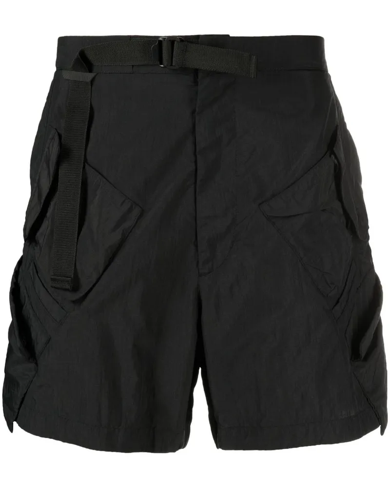 ACRONYM High-Waist-Shorts mit Riemen Schwarz