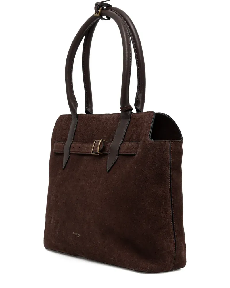 Marc O'Polo large buckle-strap tote bag - Braun Braun