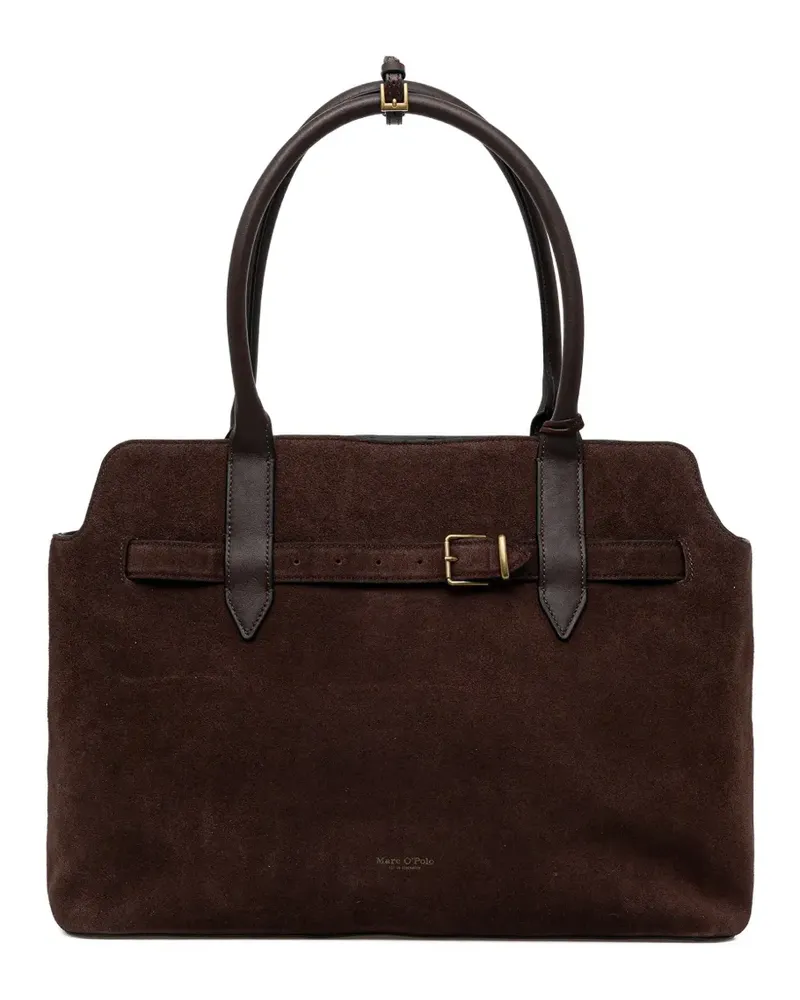 Marc O'Polo large buckle-strap tote bag - Braun Braun