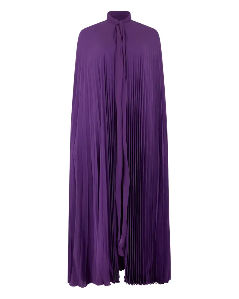 Valentino Garavani Plissiertes Cape mit Schleifenverschluss - Violett Violett