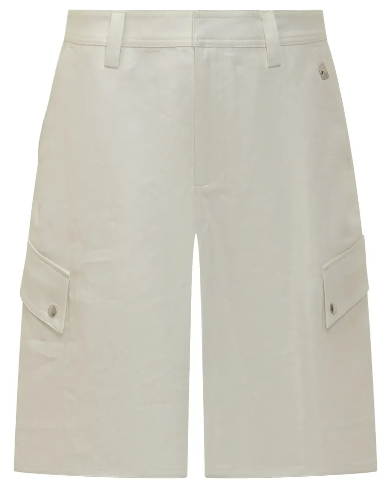 OFF-WHITE Shorts aus Leinen - Weiß Weiß