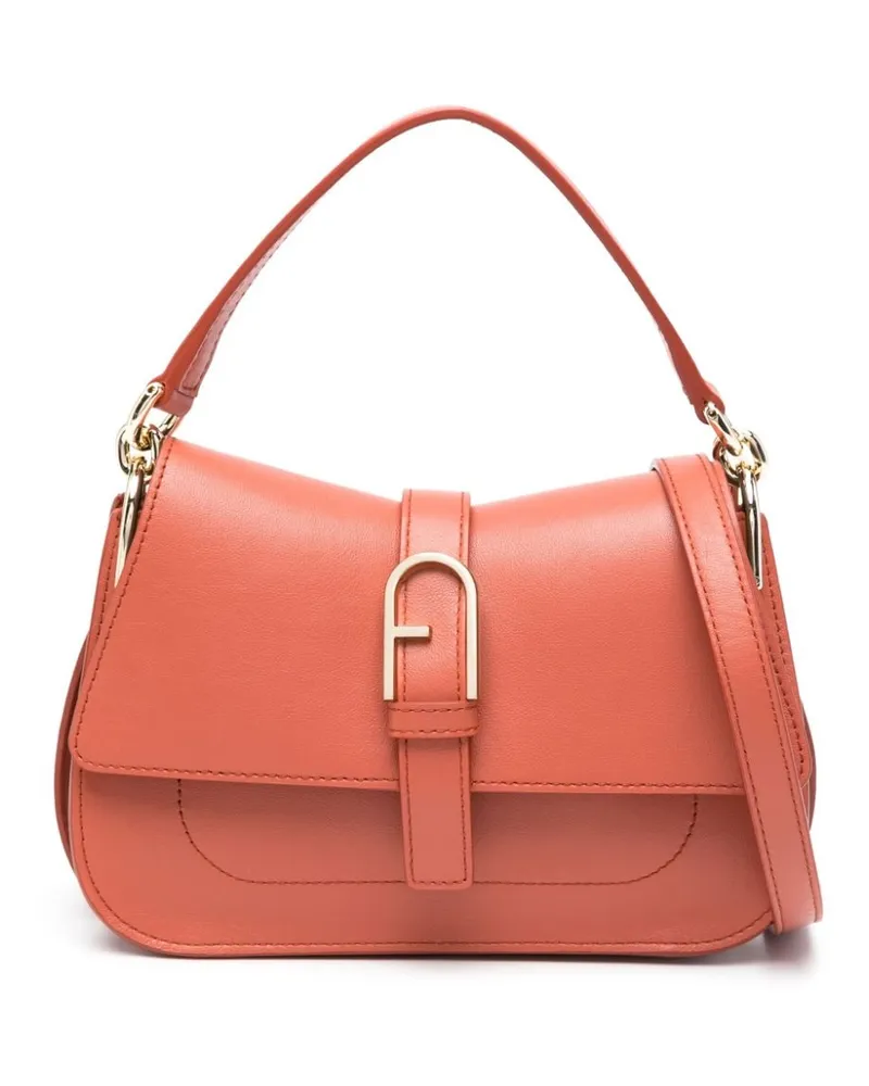 Furla Shopper mit Logo-Schild - Orange Orange