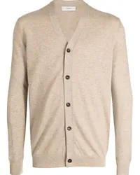 Pringle of Scotland Kaschmircardigan mit V-Ausschnitt Nude