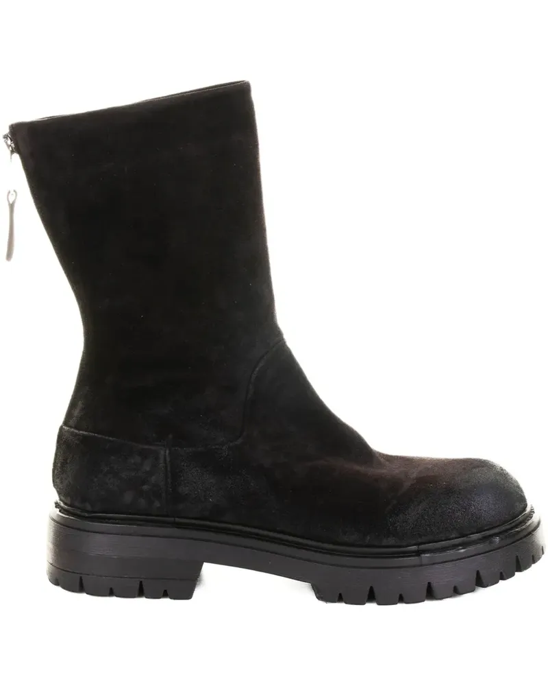Elena Iachi zip suede ankle boots - Braun Braun