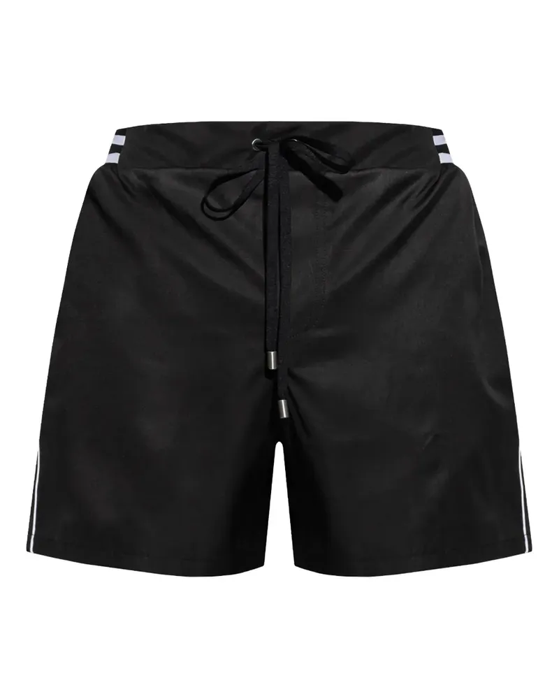 Balmain Badeshorts mit Streifendetail - Schwarz Schwarz