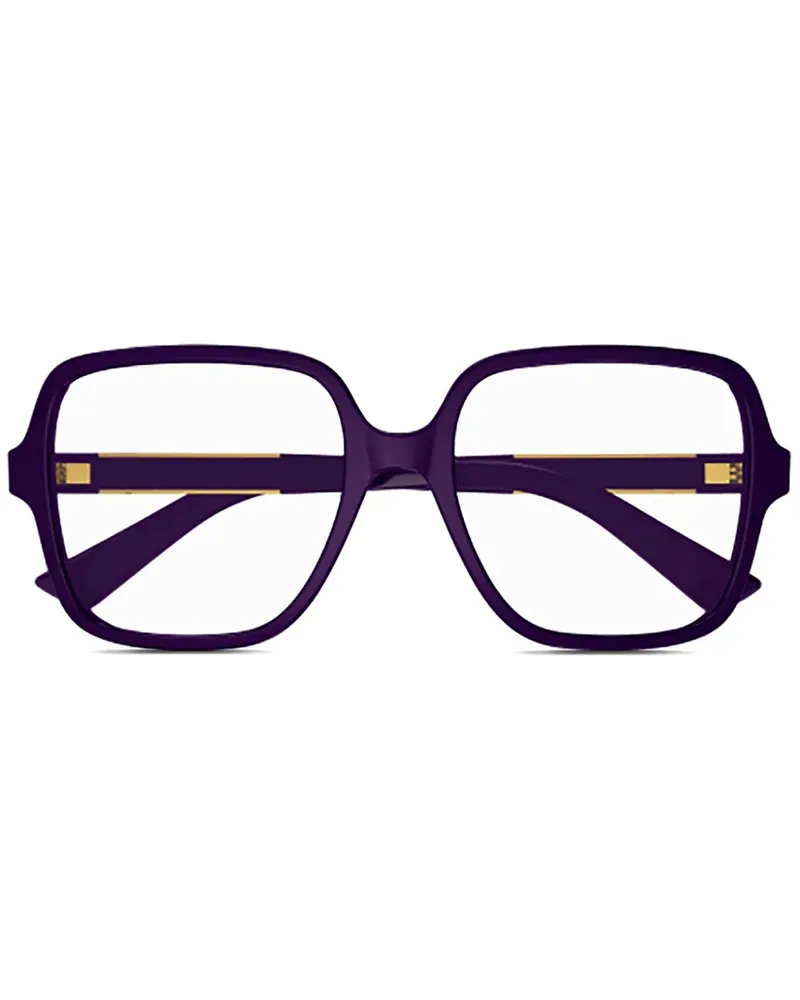 Gucci Brille mit eckigem Gestell - Violett Violett