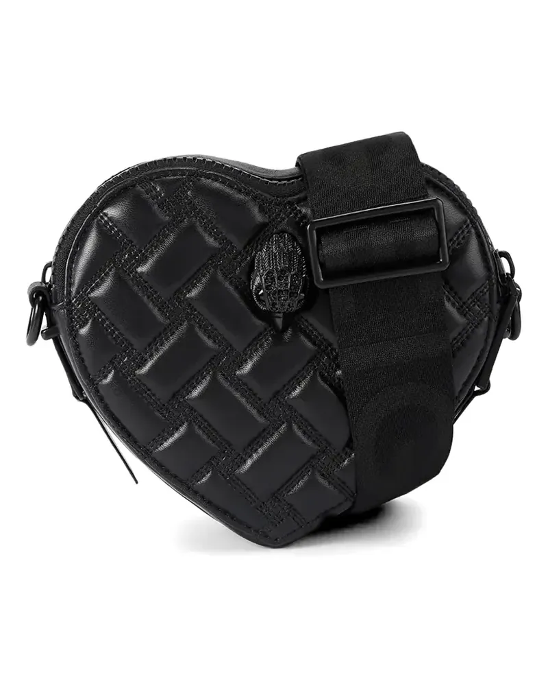 Kurt Geiger quilted heart-shape cross body bag - Schwarz Schwarz