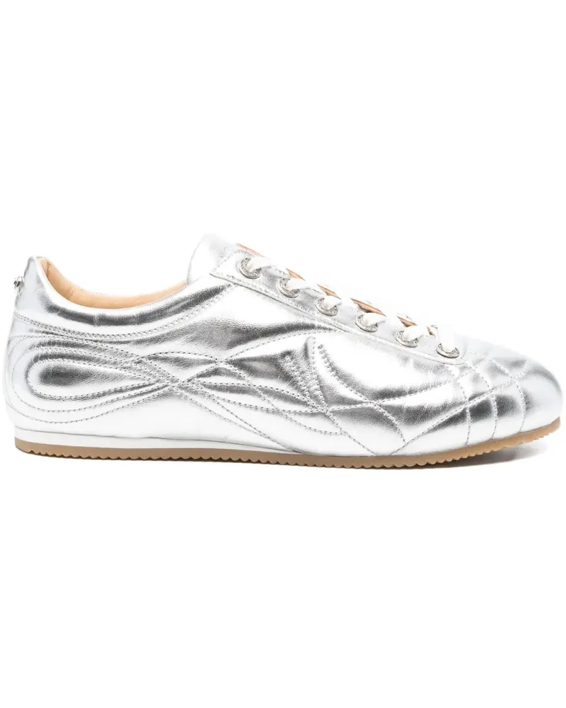 Mach & Mach Sneakers mit Steppung - Silber Silber