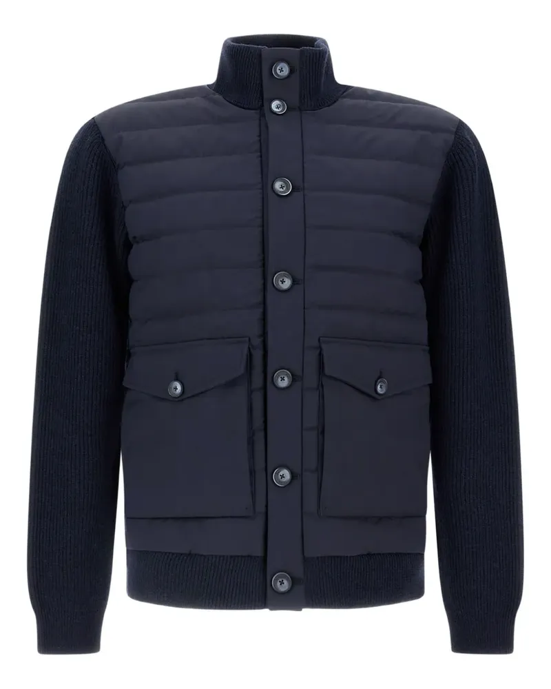 Herno Gesteppte Jacke mit Stehkragen - Blau Blau