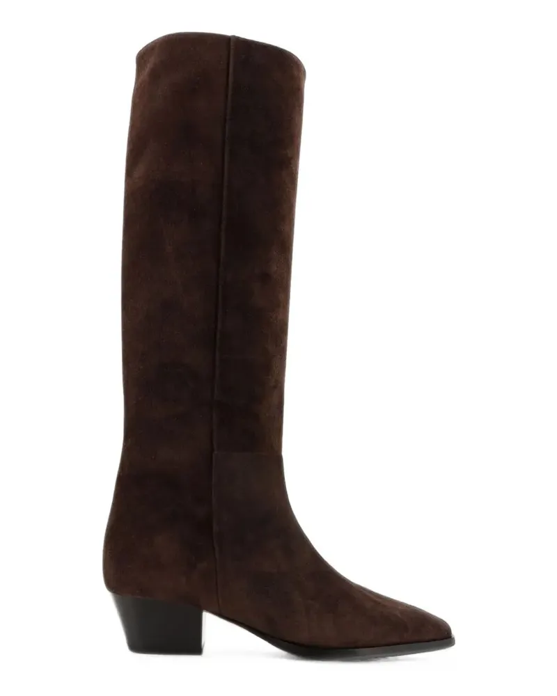aeyde Spitze Stiefeletten aus Wildleder - Braun Braun