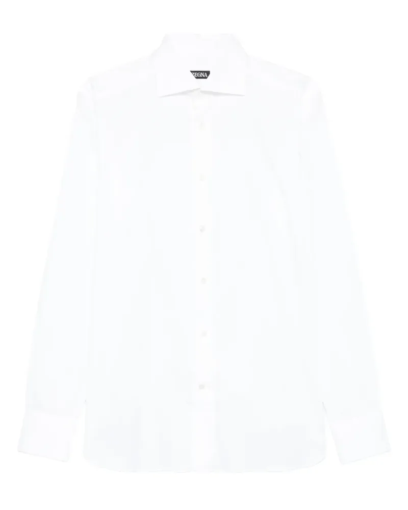 Ermenegildo Zegna Langärmeliges Hemd - Weiß Weiß