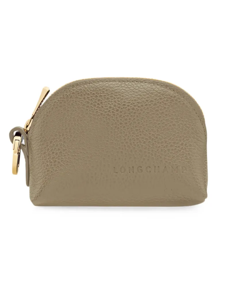 Longchamp Le Foulonné grained leather coin purse - Grün Grün