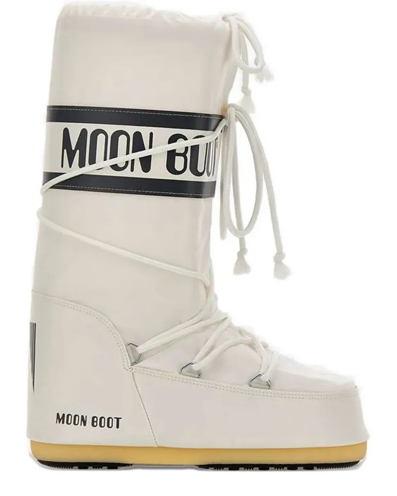 Moon Boot Icon Bikerstiefel - Weiß Weiß