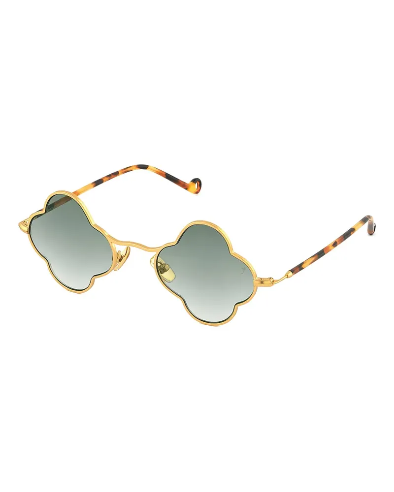 Eyepetizer Fiore Sonnenbrille mit geometrischen Gestell - Gold Gold