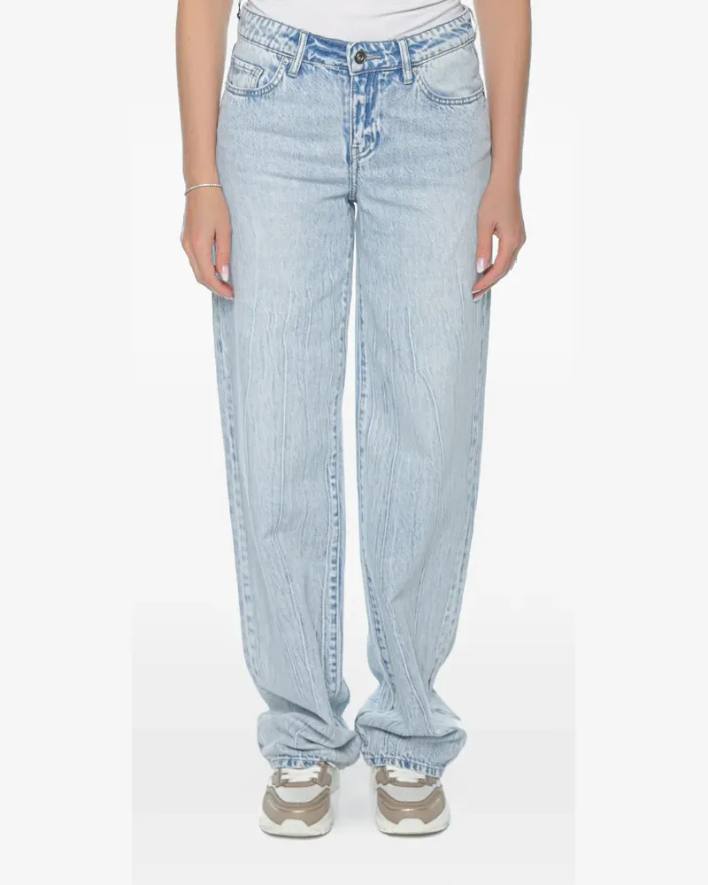 Armani Exchange logo-patch jeans - Blau Blau