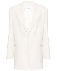 FRANKIE Shop Einreihiger Aiden Blazer Weiß