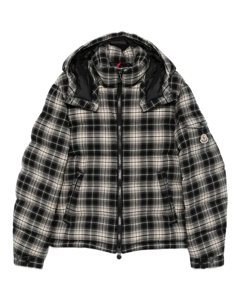 Moncler Karierte Jacke aus Flanell - Blau Blau