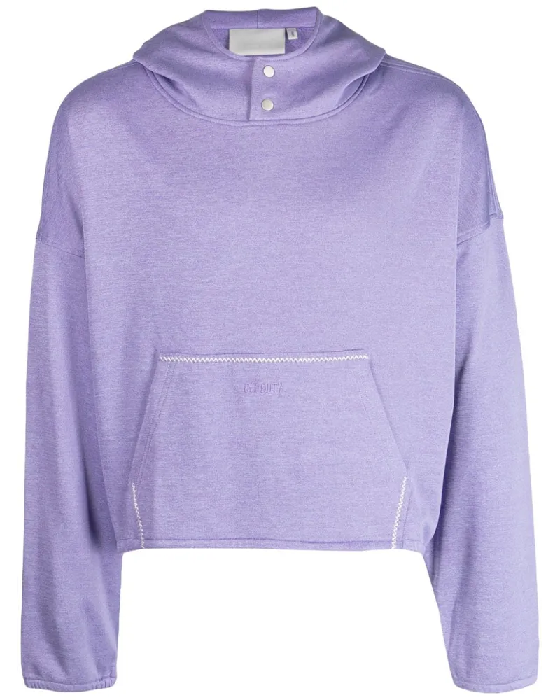 OFF DUTY Pyra Hoodie mit Logo-Stickerei Violett