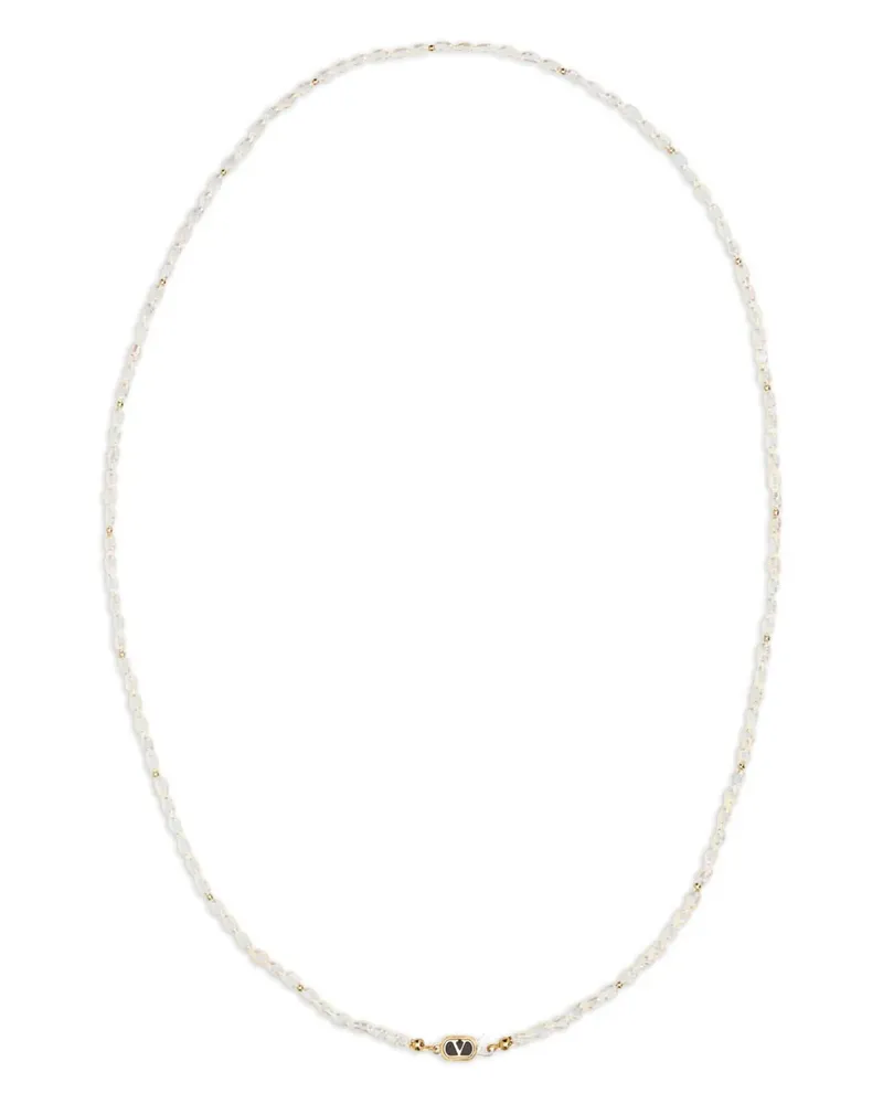 Valentino Garavani Ovalette Pearls Halskette - Weiß Weiß