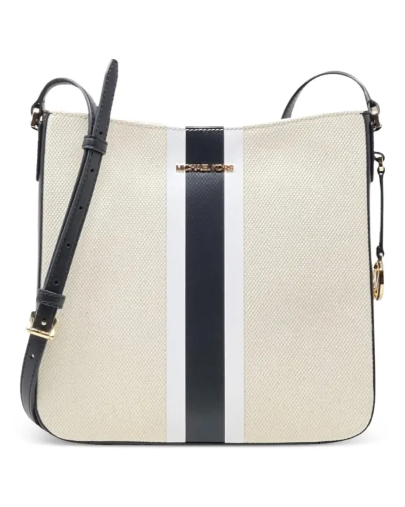 Michael Kors large Jet Set Travel striped shoulder bag - Nude Nude