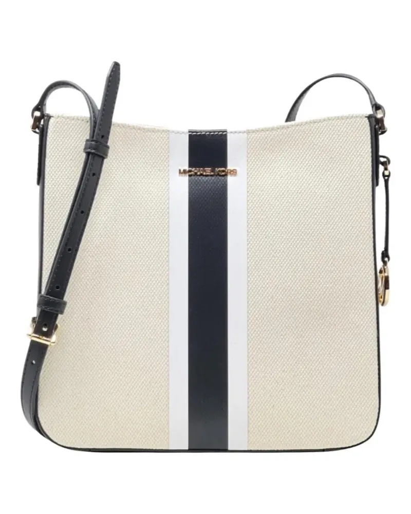 Michael Kors large Jet Set Travel striped shoulder bag - Nude Nude