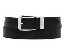Gürtel aus Leder - Schwarz