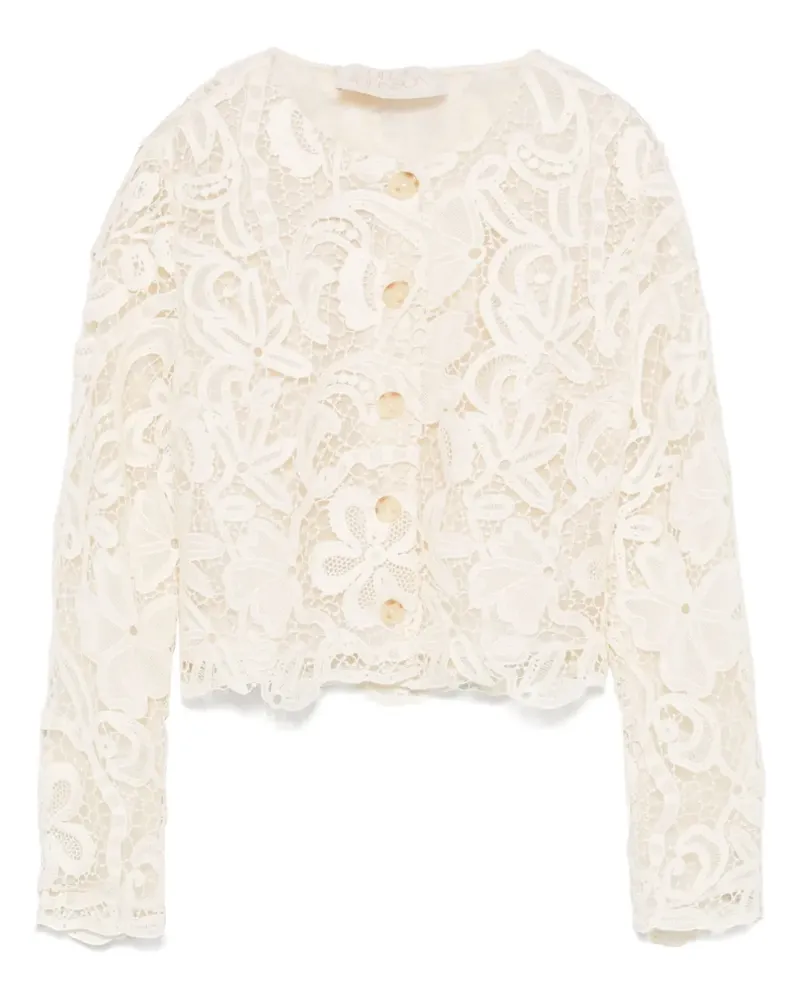 Ulla Johnson Jacke aus Spitze - Nude Nude