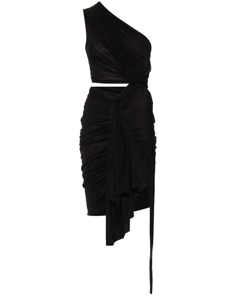 DRKSHDW by Rick Owens Fog Minikleid - Schwarz Schwarz