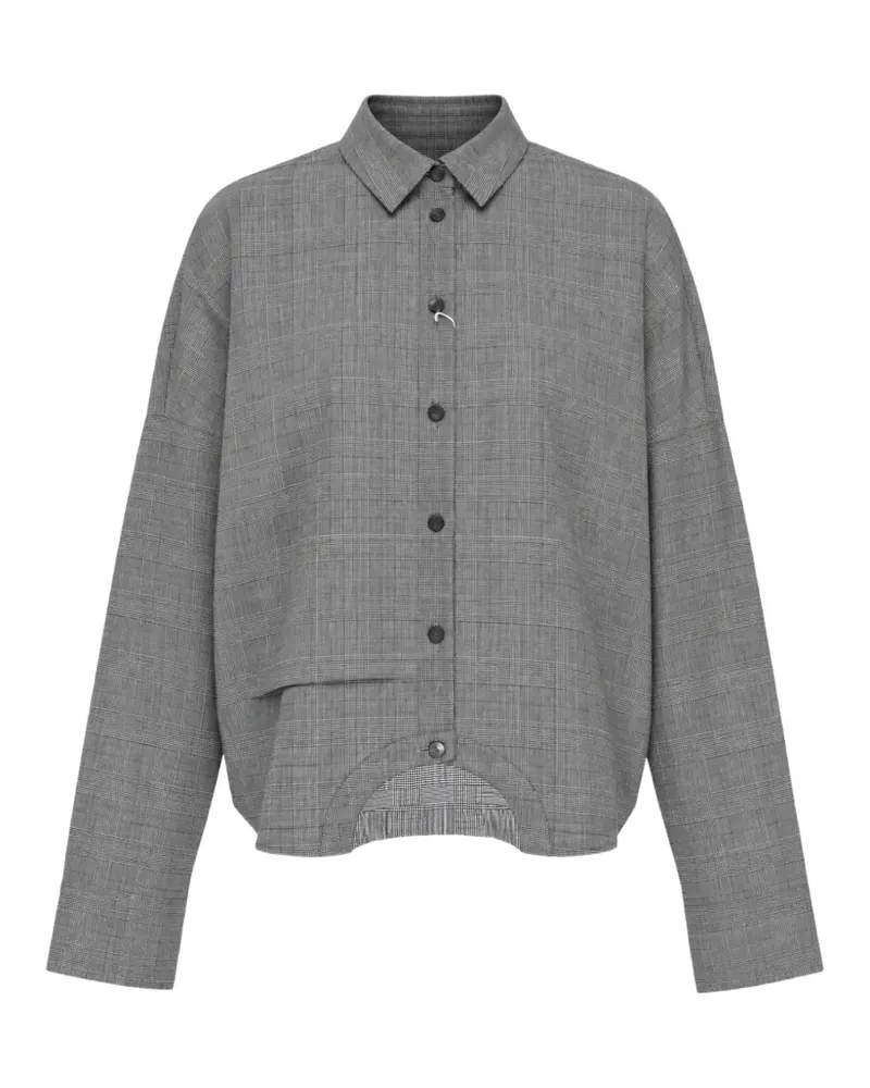 ENFÖLD Symmetry cropped shirt - Grau Grau