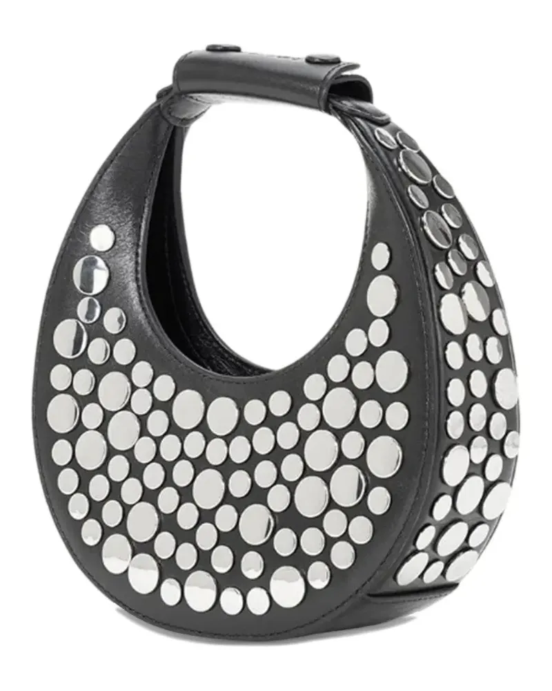 STAUD Goodnight Moon studded shoulder bag - Schwarz Schwarz