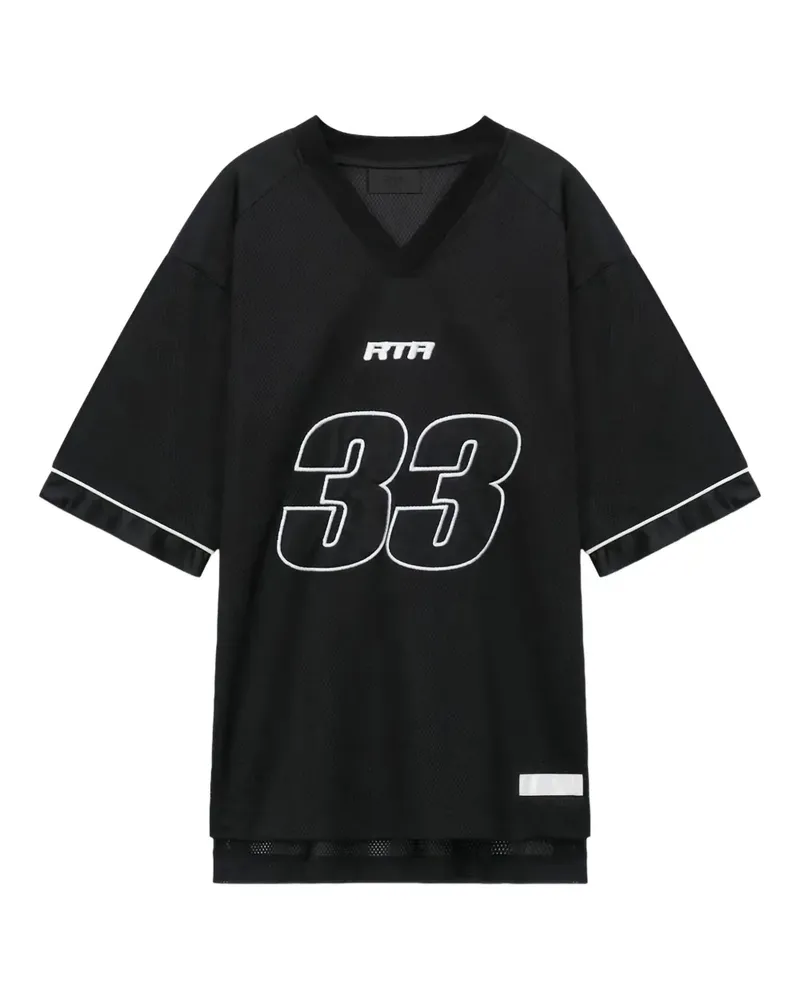 RTA Andres T-Shirt aus Mesh - Schwarz Schwarz