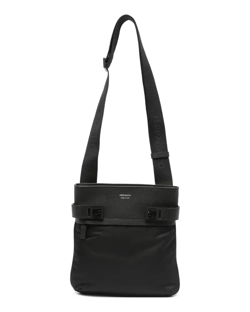 Ferragamo Kuriertasche mit Logo - Schwarz Schwarz