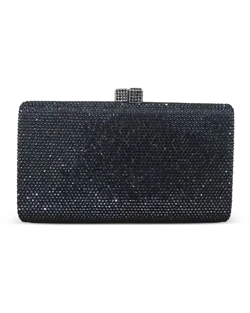 Serpui Clutch mit Kristallverzierung - Schwarz Schwarz
