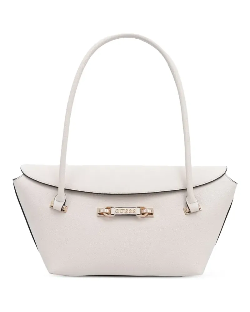Guess Handtasche mit Logo-Schild - Nude Nude