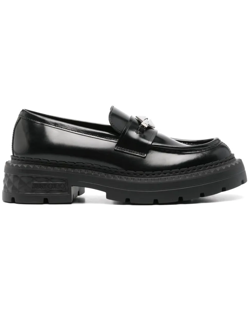 Jimmy Choo Marlow Diamond Loafer - Schwarz Schwarz